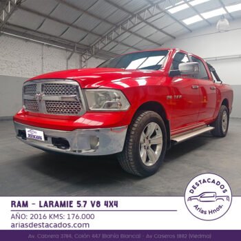 DODGE RAM 1500 – 4X4 LARAMIE 5.7 V8 AT 2016