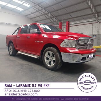 DODGE RAM 1500 – 4X4 LARAMIE 5.7 V8 AT 2016
