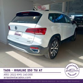 TAOS HIGHLINE 250 TSI AT – 2022