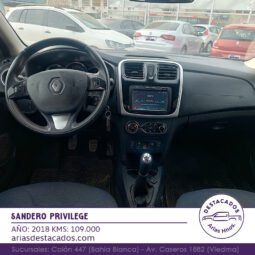 SANDERO PRIVILEGE – 2018 lleno
