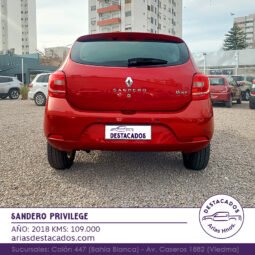 SANDERO PRIVILEGE – 2018 lleno