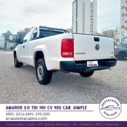 AMAROK 2.0 TDI 140 CV 4X2 CAB. SIMPLE – 2014 lleno