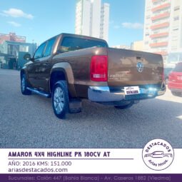 AMAROK 4X4 HIGHLINE PK 180cv AT – 2016 lleno