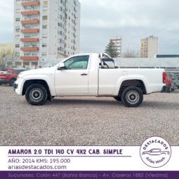 AMAROK 2.0 TDI 140 CV 4X2 CAB. SIMPLE – 2014 lleno