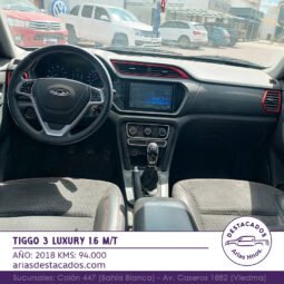 TIGGO 3 LUXURY 1.6 M/T – 2018 lleno