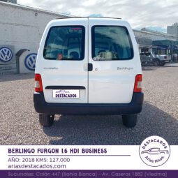 BERLINGO FURGON 1.6 HDI BUSINESS – 2018 lleno