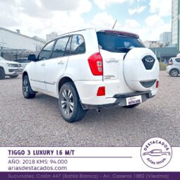 TIGGO 3 LUXURY 1.6 M/T – 2018 lleno