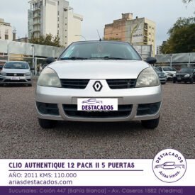 CLIO AUTHENTIQUE 1.2 PACK II 5 PUERTAS – 2011