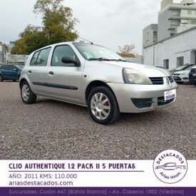 CLIO AUTHENTIQUE 1.2 PACK II 5 PUERTAS – 2011