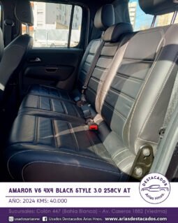 AMAROK V6 4X4 BLACK STYLE 3.0 258cv AT – 2024 lleno