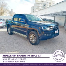 AMAROK 4X4 HIGHLINE PK 180cv AT – 2016