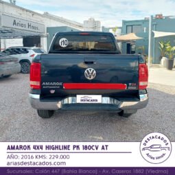AMAROK 4X4 HIGHLINE PK 180cv AT – 2016 lleno