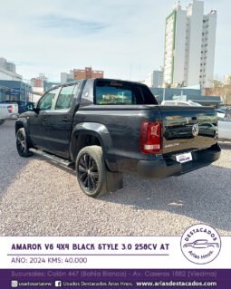 AMAROK V6 4X4 BLACK STYLE 3.0 258cv AT – 2024 lleno